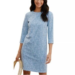 NWOT SOUTHERN TIDE LIERA THAT FLORAL FEELING BLUE PERFORMANCE DRESS Size XL